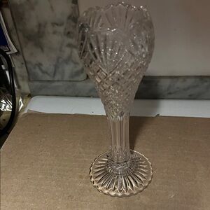 Elegant Clear Glass Vase